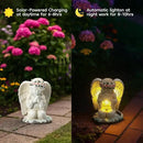 Solar Angel Prayer Statue, Memory Guardian Garden Decor with Warm Light - Religious Outdoor Decor, Auto On/Off LED Light, Memorial Gift for Cemetery, Patio & Gravesite by CozyNest Decor