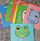 2025 New 26 PCS Alphabet Mask Cards,Alphabet Flash Cards with Animal Masks,Colorful Animals Flash Cards, Interactive Education Games, Learn Letters by TinyTreasures Baby Boutique