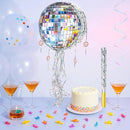 WERNNSAI Disco Ball Piñata - Disco Party Decoration Pull String Mirror Piñata with Bat and Blindfold for Adult Birthday Party Supplies by TinyTreasures Baby Boutique