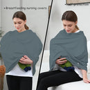 Car Seat Cover Baby for Nursing, Baby Breastfeeding Cover Carseat Canopy Covers, Solid Color Multi-use Nursing Cover for Babies (Neutral Grey) by TinyTreasures Baby Boutique