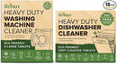 Dishwasher Cleaner + Washing Machine Cleaner Bundle - Heavy Duty Appliance Deep Cleaning, Descaling and Deodorizing. by TinyTreasures Baby Boutique