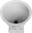 Christopher Knight Home Jorine Light Concrete Planter, Patio Planter, Large Garden Pot, Mid-Centry Gadern Urn, Lionhead Accent Plant Pot, Flower Urn with Drainage Hole for Backyard Home, Antique White by CozyNest Decor