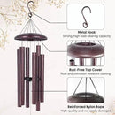 ASTARIN 36" Large Deep Tone Personalized Sympathy Wind Chimes, Memorial Wind Chime for Loss of Mother Father Loved One, Bereavement Gifts Decor Outdoor Patio Garden Graveyard by CozyNest Decor