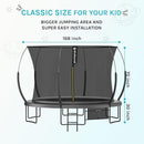 SkyBound 14 FT 12 FT 10FT 8FT 6FT Springless Trampoline for Kids and Adults - Recreational Trampolines with AntiRust Coating - Bungee Cords Outdoor Trampoline for Kids - No-Gap Design Zipper System by TinyTreasures Baby Boutique