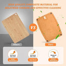 Cutting Boards for Kitchen Dishwasher Safe Eco-Friendly Composite Cutting Board Set of 2, Reversible Chopping Board with Handles & Juice Grooves, Small & Large Cutting Board for Countertop by CozyNest Decor