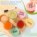 8 Pack Glass Baby Food Storage Containers, 4 oz Leakproof Baby Food Jars with Lids, Small Glass Food Containers for Infant Baby, Freezer Safe by TinyTreasures Baby Boutique