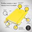 Smart Planner Pro – Undated Daily Planner – Small A5 – Achieve Goals & Increase Productivity – Weekly, Monthly, Work Sections, Organizer Diary with Back Pocket, 3 Satin Bookmarks & Pen Holder by TinyTreasures Baby Boutique