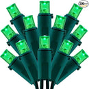 200 Count Green Wide Angle LED Christmas Lights, 66 ft Green Wire UL Certified Commercial Grade 5mm Holiday String Light Set (Green) by CozyNest Decor