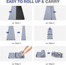 Picnic Blanket, 80''x80'' Waterproof Outdoor Blankets, Picnic Mat Washable for Beach, Picnic Blankets for Camping on Grass with Shoulder Strap - NavyBlue by TinyTreasures Baby Boutique