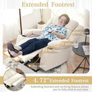 Oversize Power Lift Recliner Chair for Big and Tall with Extended Footrest, Large Electric Lift Chairs, 400lbs Capacity, Remote Control, Cup Holders & Side Pockets by CozyNest Decor