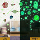Glow in The Dark Stars for Ceiling Decor,849 Pcs Glowing Stickers for Ceiling Planets, Luminous Stars and Dots Wall Decals Kids Living Room,Rocket Astronaut Decorations for Boys Girls by TinyTreasures Baby Boutique