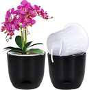 QCQHDU 2 Pack Orchid Pots with Holes for Repotting, Double-Layer and Self Watering Orchid Pot with Good Air Circulation by GreenHaven Gardens