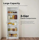 71" Tall Pantry Cabinet/Storage Cabinet, Wood Cupboard with 2 Door and 3 Adjustable Shelves for Kitchen, Dining Room, Living Room, Bathroom (Style 2) by CozyNest Decor