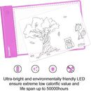 IMAGE Light Up Tracing Pad Pink Drawing Tablet Coloring Board for Kids Children to for Girls Boy (Includes 10 Traceable Sheets and Two Clips) by TinyTreasures Baby Boutique