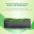 GARDMAX 8x4x2FT Galvanized Raised Garden Bed Kit, Metal Planter Boxes Outdoor with Easy Assembly, Large Garden Bed for Vegetables, Fruits, Flower, Herbs Rectangle Dark Gray by CozyNest Decor