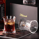 KAMMAK Whiskey Glass 7.75oz Set of 2, Old Fashioned Glass for Scotch, Cocktails, Rum, Shot Glasses Vodka in Bar And Party Gifts for Men, Whisky Lovers, Wedding, Anniversary, Birthday by CozyNest Decor