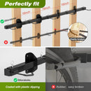 Bike Storage Rack, Garage Wall Mount Hanger, Indoor Bicycle Organizer with Adjustable Hooks for Home and Garage, 67-inch Cycle Stand Holds 5 Bikes, Wall Bike Stand Up to 300lbs by GreenHaven Gardens