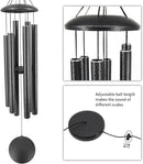 ASTARIN Wind Chimes Outdoor, 45-Inch Memorial Wind Chimes with 6 Heavy Tubes, Unique Outdoor Decor, Sympathy Gifts, Black Grey by CozyNest Decor