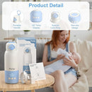 Portable Bottle Warmer for Travel,12.5oz Cordless Baby Milk Warmer on The go for Formula,Breastmilk,Water,3 Mins Fast Heating & Precise Temp Control Travel Essential by TinyTreasures Baby Boutique