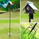 ERYTLLY Bird House Pole Mount Kit 80 Inch - Adjustable Hummingbird Bird Feeder Post Support Rod Universal Stand Set with 5 Prongs for Outdoor, Yard, Garden Decor, Black by GreenHaven Gardens