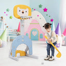 Costzon Kids Basketball Hoop, Toddler Sports Activity Center w/ 5 Adjustable Height Levels, Basketball Soccer Golf Game Set, Indoor Outdoor Basketball Hoop Set Gift for Baby Infant by TinyTreasures Baby Boutique
