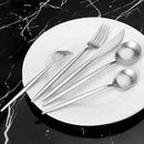 Matte Silverware Set, Vanys 20 Piece Stainless Steel Cutlery Flatware Set, Kitchen Utensil Sets for 4, Tableware With Knife Spoons And Forks Set, Satin Finished Polished by CozyNest Decor