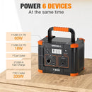 Portable Power Station 300W, GRECELL 230.88Wh Solar Generator with 60W USB-C PD Output, 110V Pure Sine Wave AC Outlet Backup Lithium Battery for Outdoors Camping Travel Home Blackout by TinyTreasures Baby Boutique