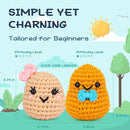 Crochetta Crochet Kit for Beginners, Learn to Crochet Kits for Adults Kids, Jumbo Potato Couple, Includes Yarn, Hooks, Stuffing, Pattern, Video Tutorials by TinyTreasures Baby Boutique