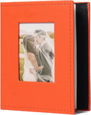 RECUTMS Small Photo Album 4x6 100 Photos Leather Cover with Front Window, Pictures Book for Wedding Family Baby Vacation (Orange) by TinyTreasures Baby Boutique