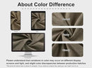 Vision Home Brown Pinch Pleated Full Blackout Curtains Linen Blended 60" Wide Thermal Insulated Window Panels 90 inch for Bedroom Living Room Darkening Pleat Drapes with Hooks Back Tab 60" Wx90 Lx1 by CozyNest Decor