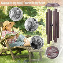 Personalized Sympathy Wind Chimes, Cardinal Wind Chime, in Memory for Loss of Loved Dad/Mom/Ones, Metal Memorial Sympathy Gifts, 36inch Deep Tone Wind Chime, in Loving Memory by CozyNest Decor