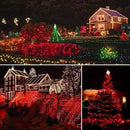 Toodour Solar Christmas Lights - 2 Packs Total 144ft 400 LED 8 Modes Waterproof Outdoor String Lights for Garden, Patio, Fence, Balcony, Christmas Tree Decor - Red by GreenHaven Gardens