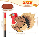WERNNSAI Thanksgiving Turkey Pinata - Fall Autumn Decorations Wild Turkey Brown Pinata Thanksgiving Party Games for Family Fall Festival Decor Party Favors with Blindfold by TinyTreasures Baby Boutique