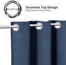 ChrisDowa Grommet Blackout Curtains for Bedroom and Living Room - 2 Panels Set Thermal Insulated Room Darkening Curtains (Stone Blue, 42W x 84L) by CozyNest Decor
