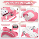 TPN Collapsible Baby Bathtub, Baby Bath Tub with Soft Cushion & Real-Time Thermometer, Baby Bathtub Infant to Toddler Tub (0-36 Months), Portable Newborn Travel Bath tub by TinyTreasures Baby Boutique