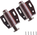 2 Pack Cabinet Magnetic Touch Latch, Push to Open Catches Magnet Push Release Latches Hardware for Kitchen Cabinet Drawer Cupboard Closet Door (Brown) by TinyTreasures Baby Boutique