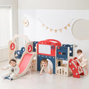 Toddler Outdoor Climber Playset with Basketball for Kids Ages 1 to 3 Years Slide and Swing Set 12 in 1 Playground Indoor Slide for Kids Durable Ecofriendly Plastic Backyard Playset Red by TinyTreasures Baby Boutique