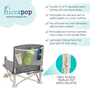 Hiccapop OmniBoost Travel Booster Seat with Tray for Baby, Dining Table, Camping, Beach, Grandma’s | Folding Portable Tip-Free Design Straps to Kitchen Chairs by TinyTreasures Baby Boutique