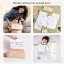 Growth Chart for Wall 7 Ft Height Chart with Keepsake Box & Hook Waterproof Canvas Measure Wall Ruler Removable Neutral Nursery Wall Decor for Baby Kids Toddlers by TinyTreasures Baby Boutique