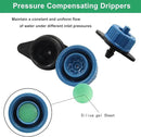 30 Pcs Drip Irrigation Emitters, 2 GPH Pressure Compensating Irrigation Drippers for Garden Lawn Watering Irrigation System, Blue by GreenHaven Gardens