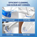 Disposable Toilet Brush Cleaning System, Two Sets of Wands and 60p Refills Pads Replacement Heads, Wall Mounted Toliet Stick Wand Starter Kit Bathroom Maintenance, Toilet Bowl Cleaner Holder by CozyNest Decor