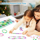 XSEINO About 1200pcs 6mm Cracked Glass Beads Bracelet Making Kit,24 Style Crack Mystic Green Series Colorful Crystal Beads for Jewelry Bracelet Making,DIY Crafts,Friendship Bracelets by TinyTreasures Baby Boutique