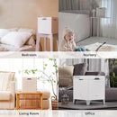 Carepod Cube Plus X50V Stainless Steel Humidifier - Easy to Clean, 3 Mist Level settings, Auto-Humidity & Auto Shut-Off Feature, One Touch Built-in Sanitization, No Filters, Lasts 32Hrs (1.1Gal/4.2L) by TinyTreasures Baby Boutique