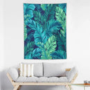 ICMOLYYENLO Tropical Green Plant Tapestry, Green Palm Leaves Natural Landscape Print Wall Tapestry for Bedroom Living Room Dormitory 60x80 Inch by CozyNest Decor