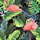 Hawaii Tropical Flamingo Palm Tree Peel and Stick Wallpaper Self Adhesive Removable Easy Peel Off Stick on Wall Paper for Bedroom Cabinet Renter by GreenHaven Gardens