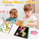 FUNNYB&G Foil Art Craft Activity for Kids - Gift for Boys Crafts for Kids Fun Art Supplies DIY Creative Travel Toy, Birthday Gift Party Favor Toys for Girls Boys 4 5 6 7 8 9 Years Old (Dinosaur) by TinyTreasures Baby Boutique
