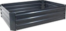Sunnydaze 11.75" H Raised Metal Garden Bed - Galvanized Raised Garden Bed Outdoor for Vegetables and Flowers - Dark Gray - 4' x 3' Rectangle by GreenHaven Gardens