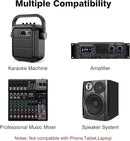 Wireless Microphone Karaoke System, Dual UHF Cordless Dynamic Mic Handheld Microphone System, 100ft Range, for Karaoke, Meeting, Party, Home KTV Set, Wedding, Church, DJ by TinyTreasures Baby Boutique