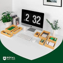 ROYAL CRAFT WOOD Bamboo Jewelry Organizer Box & Chests Set - Versatile Storage Solution for Makeup, Jewelry, and Bathroom Essentials (8 Boxes) by CozyNest Decor
