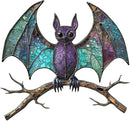 Wooden Puzzles for Adults,Stained Glass Bat Puzzles -Animal Wooden Puzzles,Unique Irregular Fun Challenging Jigsaw Puzzles Gifts，Perfect Family Games,11.2 * 10.6inch by TinyTreasures Baby Boutique
